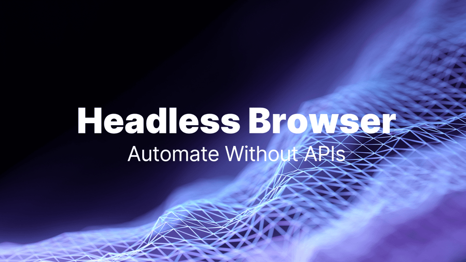 Automatiseren zonder API: Headless Browser op low-code platform Latenode